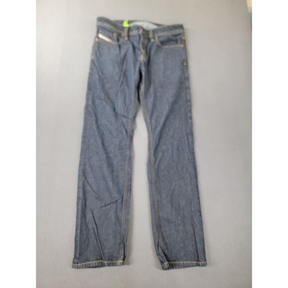 Diesel Larkee Straight Leg Jeans Mens 32x32 Blue Denim Stretch Dark Wash 009HF - Picture 1 of 16